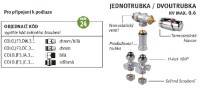 Připojovací sada JAGA 24/Low H2O/TV - JAGA k podlaze/H-kus/TH - Comap   COLO0.JF3.JC.3